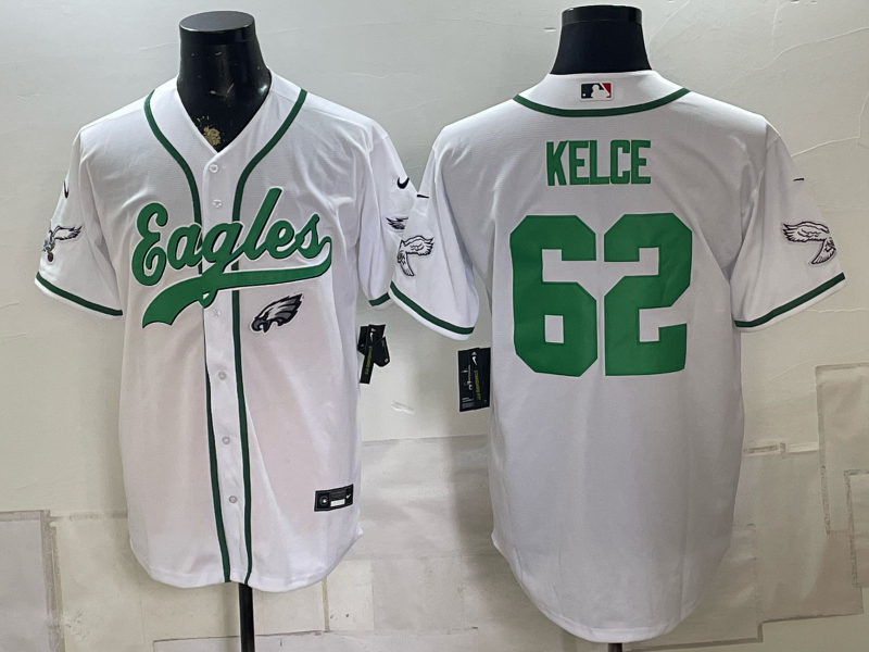 Men 2026 Philadelphia Eagles #62 Kelce white Nike Limited NFL Jersey 0828010421